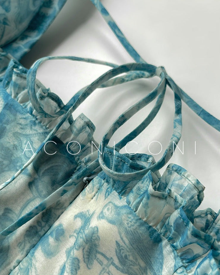 Aconiconi|Blue Ocean Whisper fairy Dress