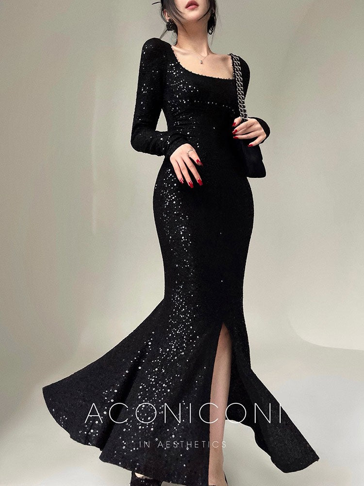 Aconiconi|Sapphire Breeze Long Dress