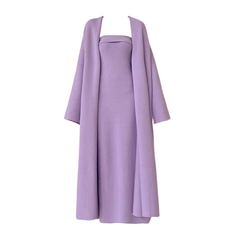 Aconiconi|Whispering Lilac Knit Dress Set