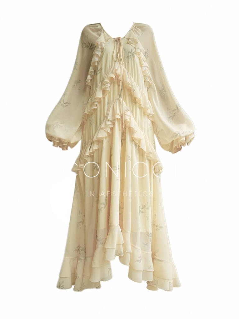 Aconiconi | Misty French Vanilla Long Dress