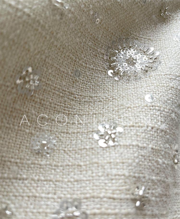 Aconiconi| Sand Star Wool Retro Tweed Skirt Suit