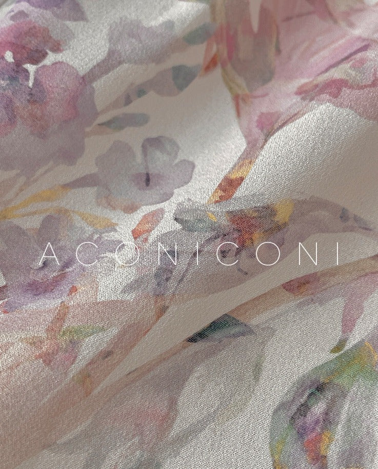 Aconiconi|Crape Myrtle Floral Feminine Suit