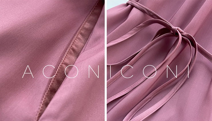 Aconiconi|Grape Cotton Cloud Ombre Dress
