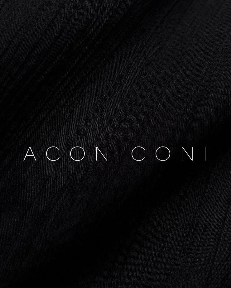 Aconiconi｜Rainy Night in Paris Black Short Dress
