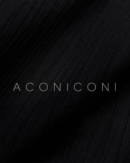 Aconiconi｜Rainy Night in Paris Black Short Dress