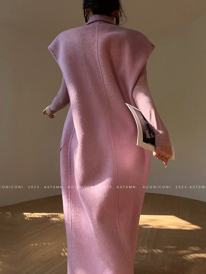 Aconiconi｜Fench long Wool Coat