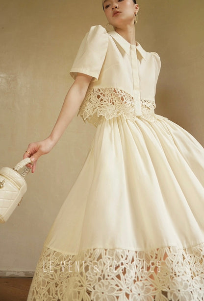 LE VENT & TES AILES | Swan Embrace Skirt Set