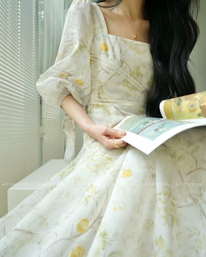 Aconiconi | Wisteria Drift Flowy Summer Dress