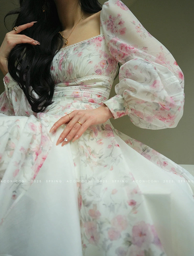 Aconiconi ｜Sweet Amelie Short Dress