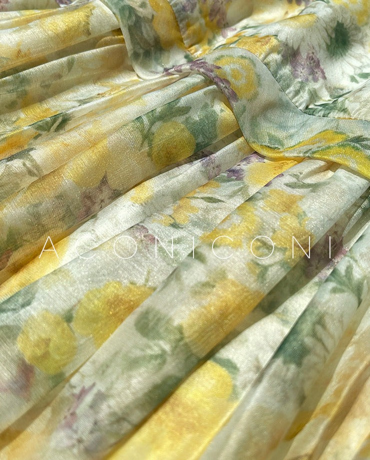 Aconiconi｜Petal Perfection Long Summer Dress