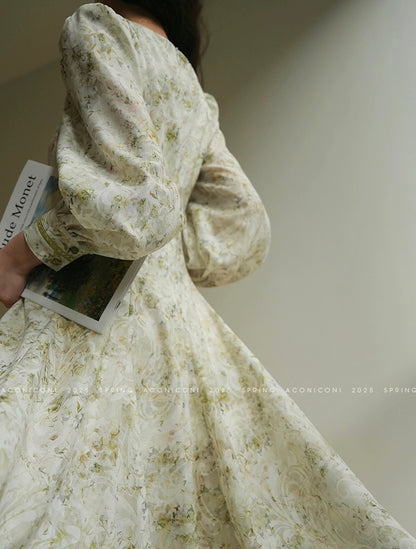 Aconiconi ｜ Sage Romance Summer Dress