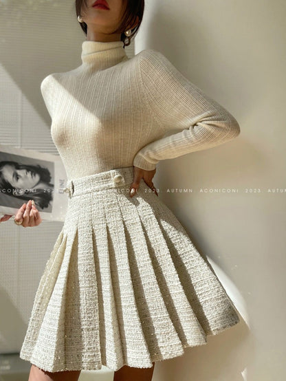 Aconiconi｜Yueluo Suit Sequin Tweed Set