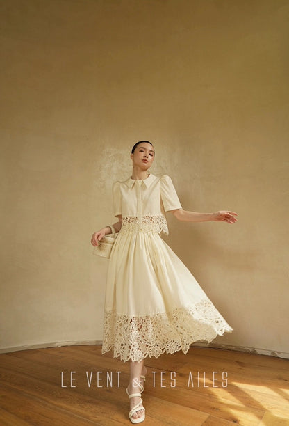 LE VENT & TES AILES | Swan Embrace Skirt Set