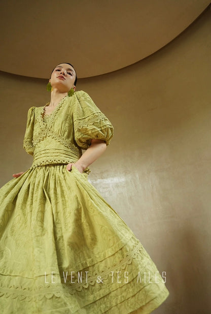 LE VENT & TES AILES | Écriture Fine Skirt Set