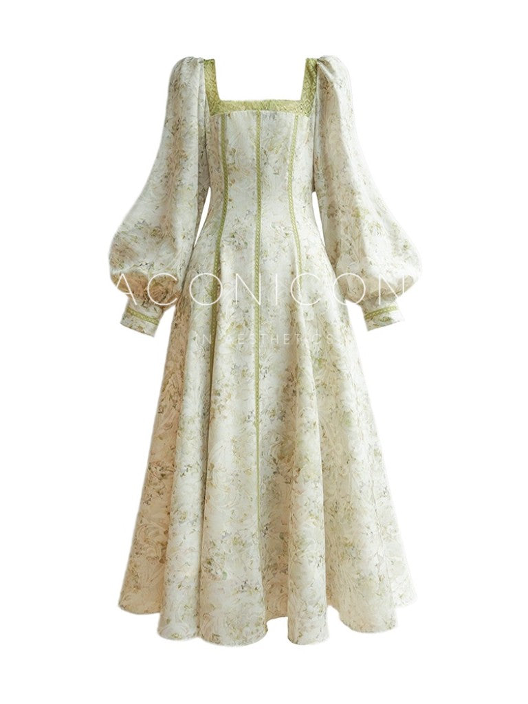 Aconiconi ｜ Sage Romance Summer Dress