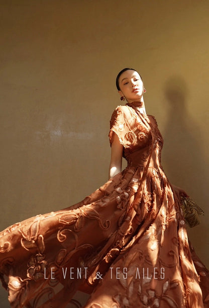 LE VENT & TES AILES | Miel Lumière Evening Dress