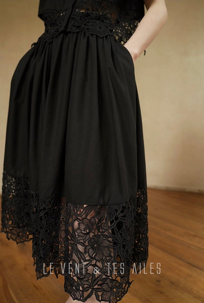 LE VENT & TES AILES | Swan Embrace Skirt Set