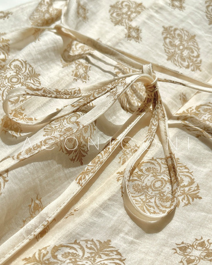 Aconiconi｜Calantha Puff Short-Sleeve Dress