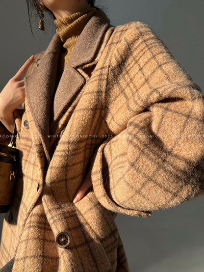 Aconiconi｜Yamano Plaid Winter Coat