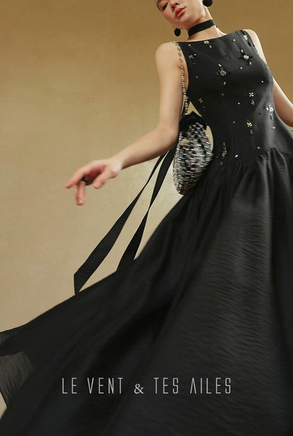 LE VENT & TES AILES | Noir Désir Evening Dress