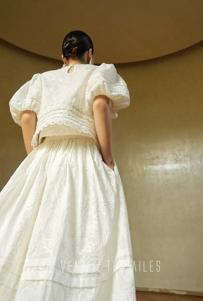 LE VENT & TES AILES | Écriture Fine Skirt Set