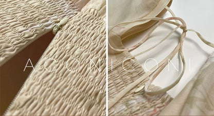 Aconiconi | Apricot Blossoms Flowy Dress