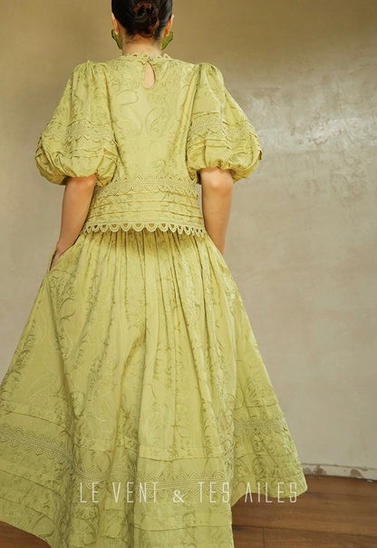 LE VENT & TES AILES | Écriture Fine Skirt Set