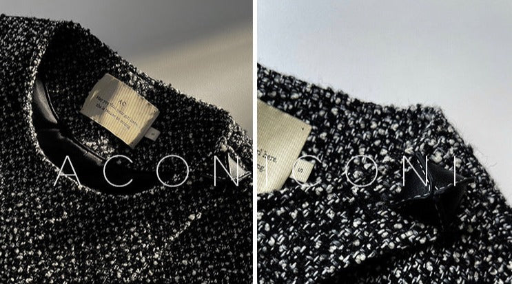 Aconiconi｜Secret Fragrance Tweed wool Skirt Suit