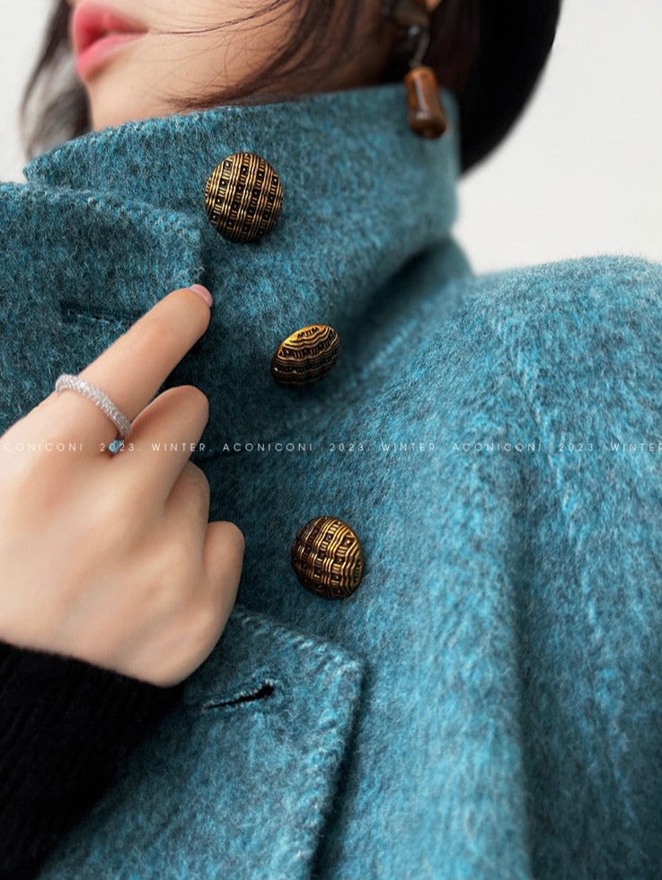 Aconiconi｜Lanyu Bay Long Wool Coat