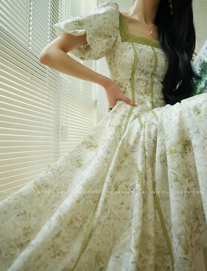 Aconiconi ｜ Sage Romance Summer Dress