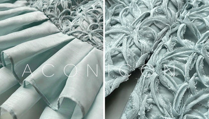 Aconiconi｜Quiet Night Orchid Retro Suspender Dress