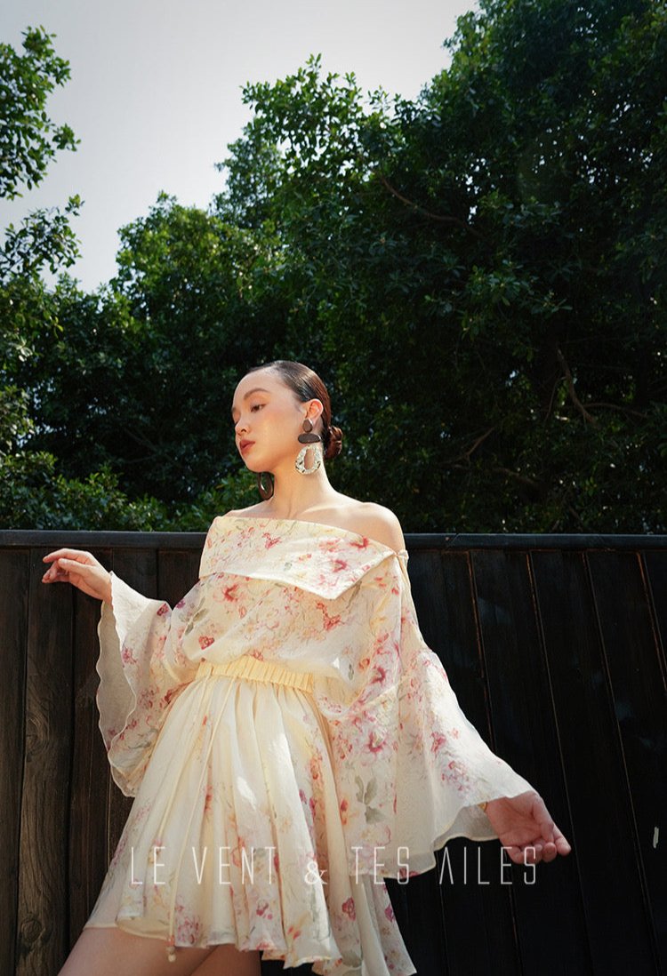 LE VENT&TES AILES | Petals in the Mist Floral Set