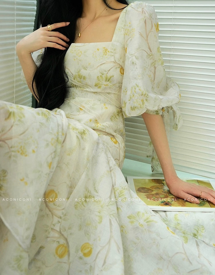 Aconiconi | Wisteria Drift Flowy Summer Dress