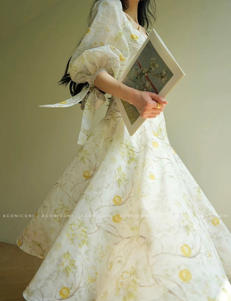 Aconiconi | Wisteria Drift Flowy Summer Dress