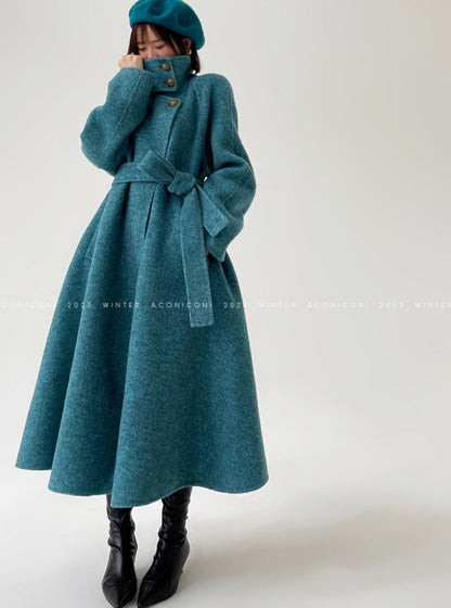 Aconiconi｜Lanyu Bay Long Wool Coat