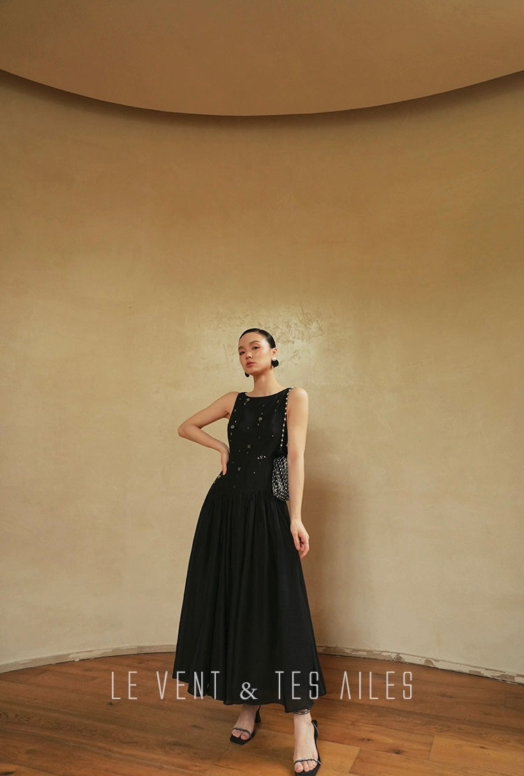 LE VENT & TES AILES | Noir Désir Evening Dress