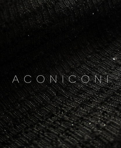 Aconiconi｜Light diamond shimmer wool dress