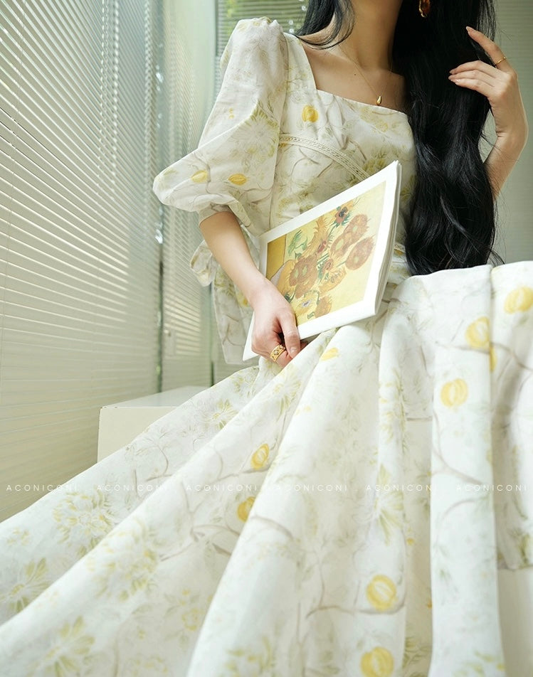 Aconiconi | Wisteria Drift Flowy Summer Dress