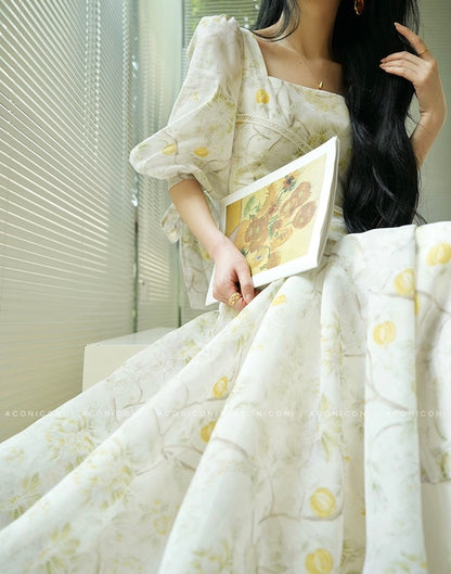 Aconiconi | Wisteria Drift Flowy Summer Dress