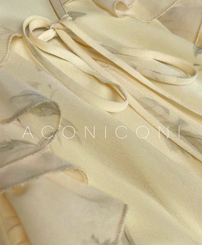 Aconiconi | Misty French Vanilla  Long Dress
