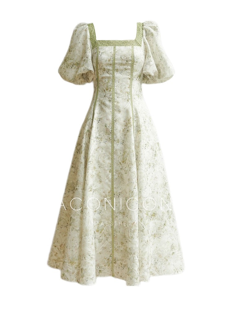 Aconiconi ｜ Sage Romance Summer Dress