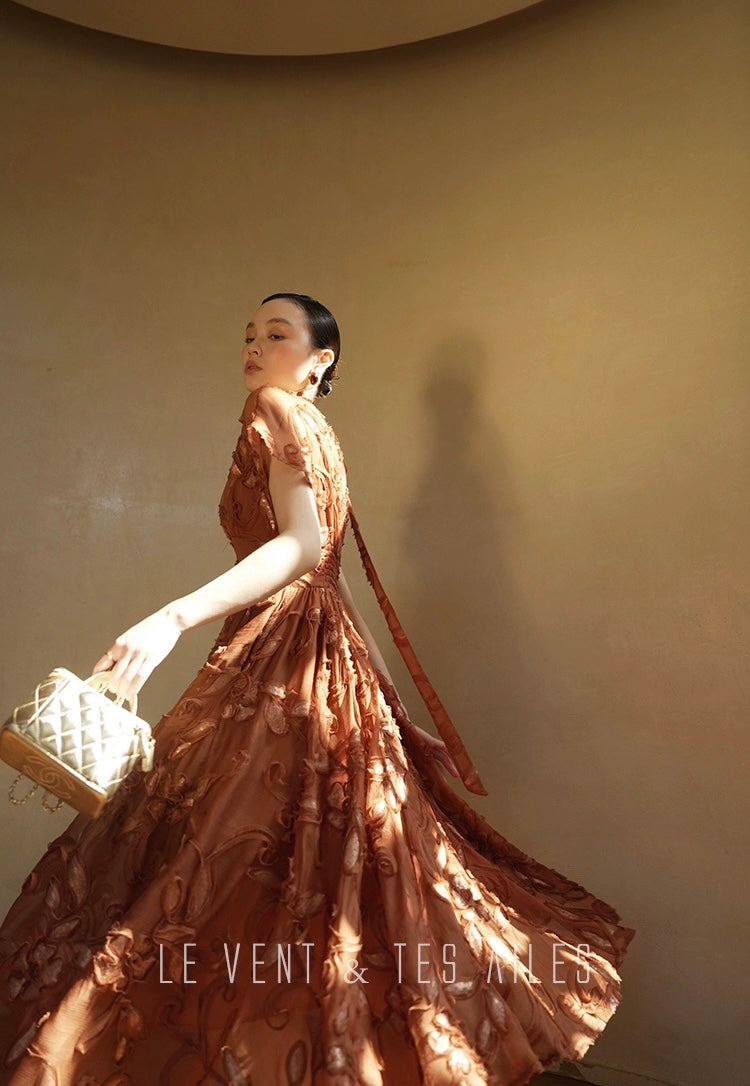 LE VENT & TES AILES | Miel Lumière Evening Dress