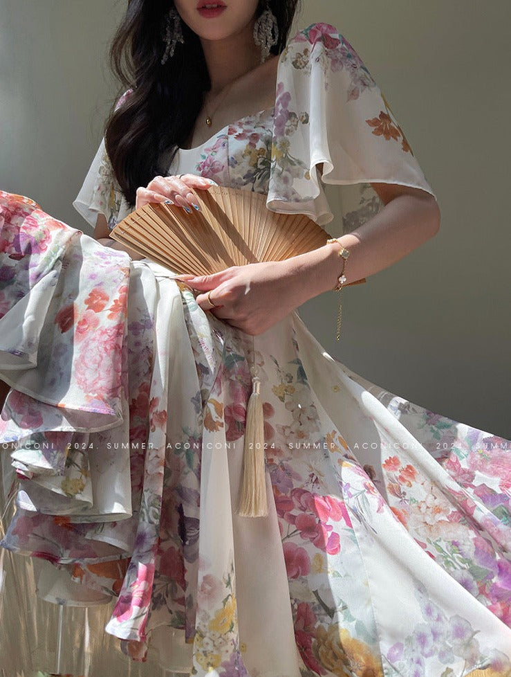 Aconiconi｜Love Flower French Fairy Dress