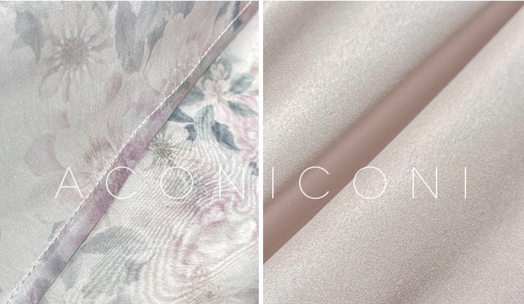 Aconiconi｜Spring Flower Long Feminine Dress