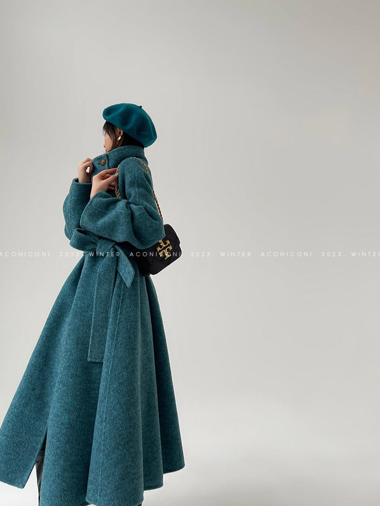 Aconiconi｜Lanyu Bay Long Wool Coat