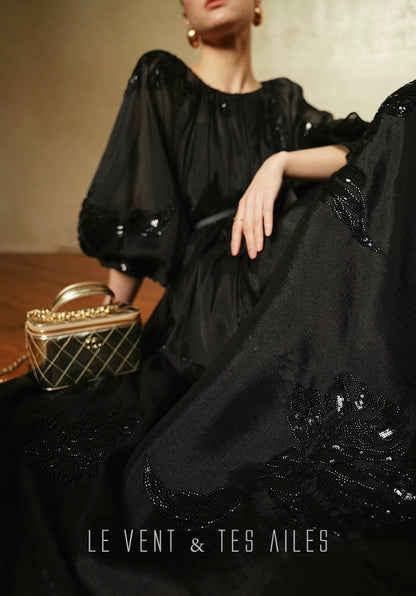 LE VENT & TES AILES | Isabella Noire Evening Dress