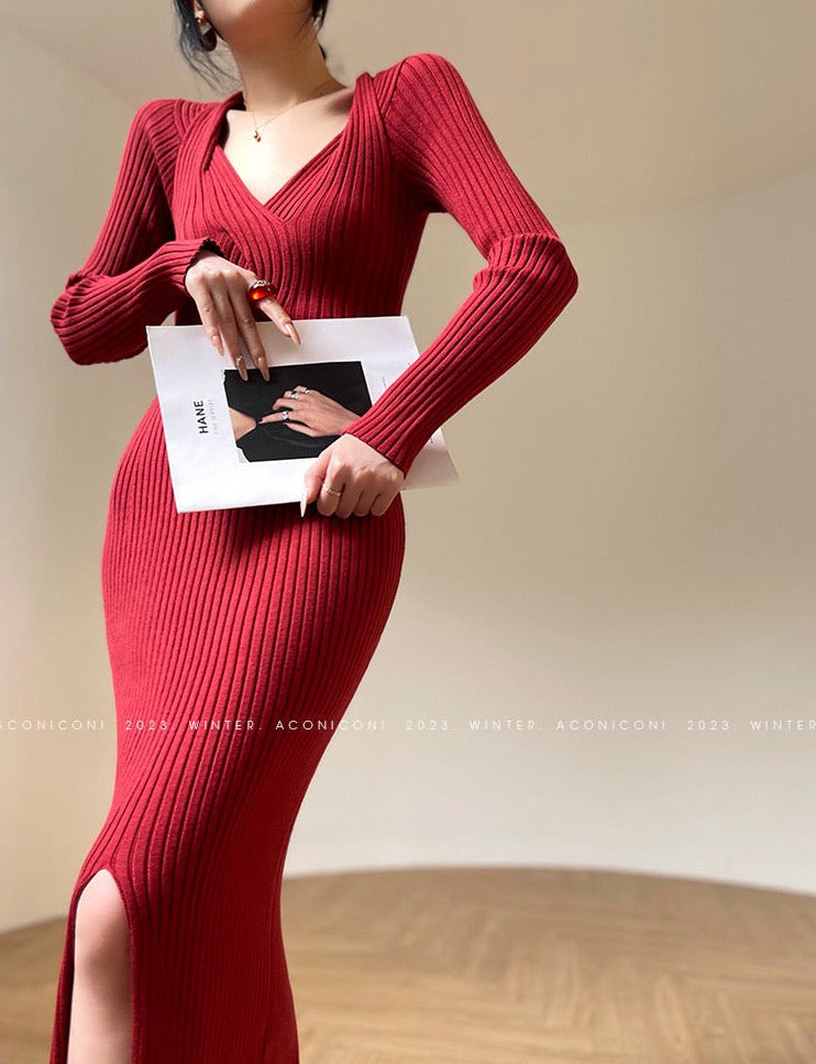 Aconiconi | Light Dream Elegant Knitted Dress