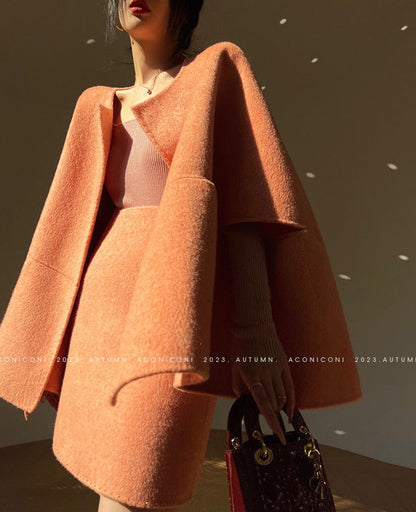 Aconiconi |  Night Twilight Wool Autumn Skirt Suit