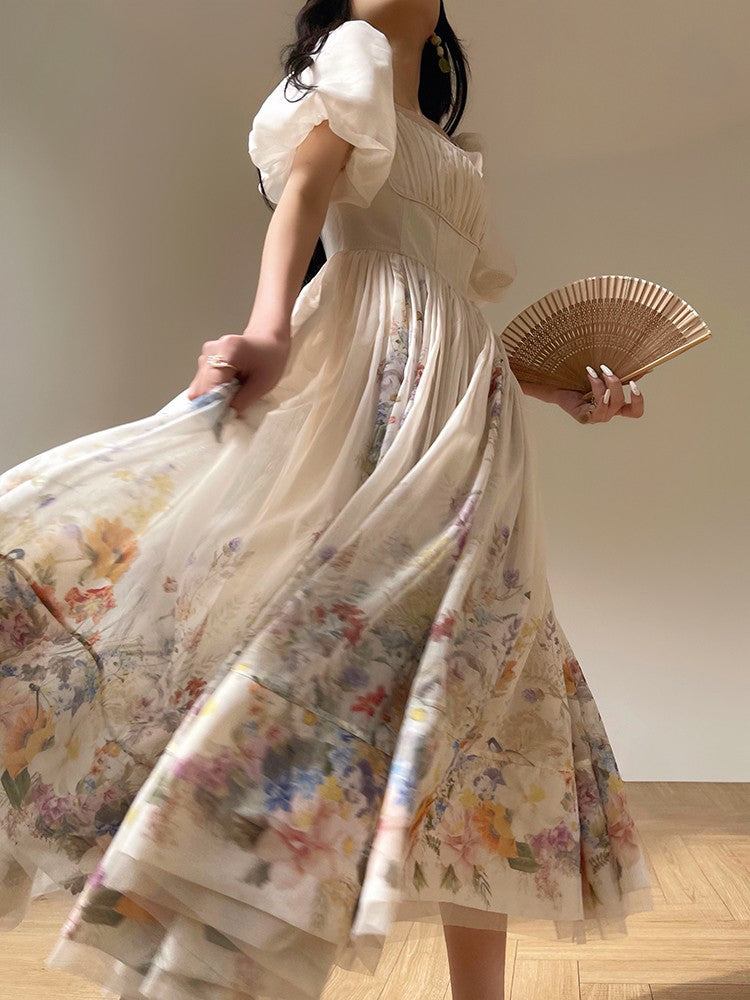 Aconiconi｜Florentia Long Princess Skirt Summer Dress