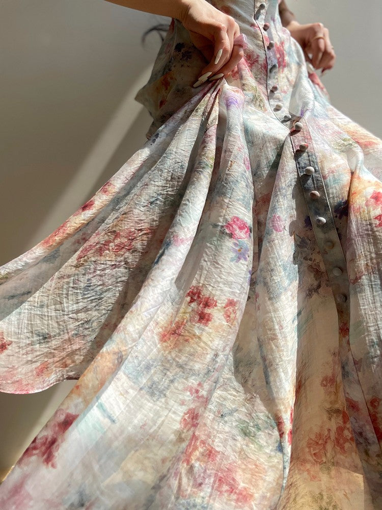 Aconiconi｜Calantha Puff Short-Sleeve Dress